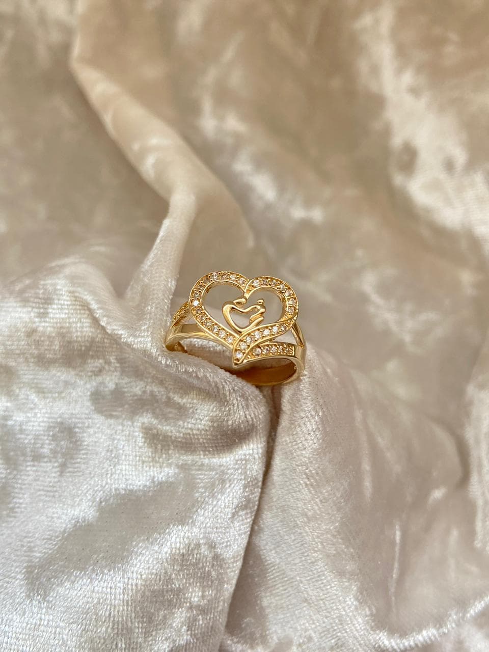 Anillo corazón y pareja MILUJO